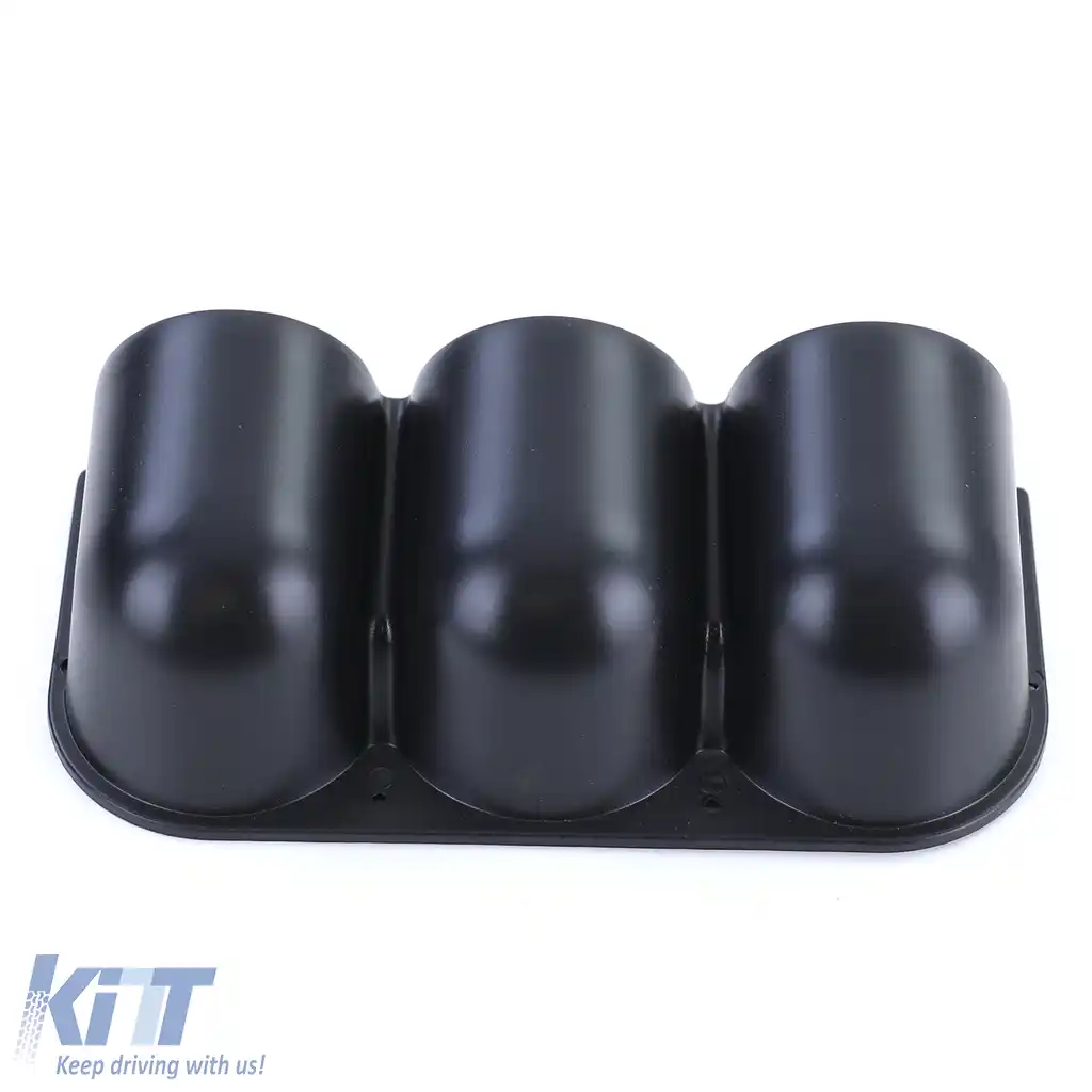 Montaj pentru tabloul de bord pentru 3 manometre suplimentare de 52mm, negru mat-image-6191435