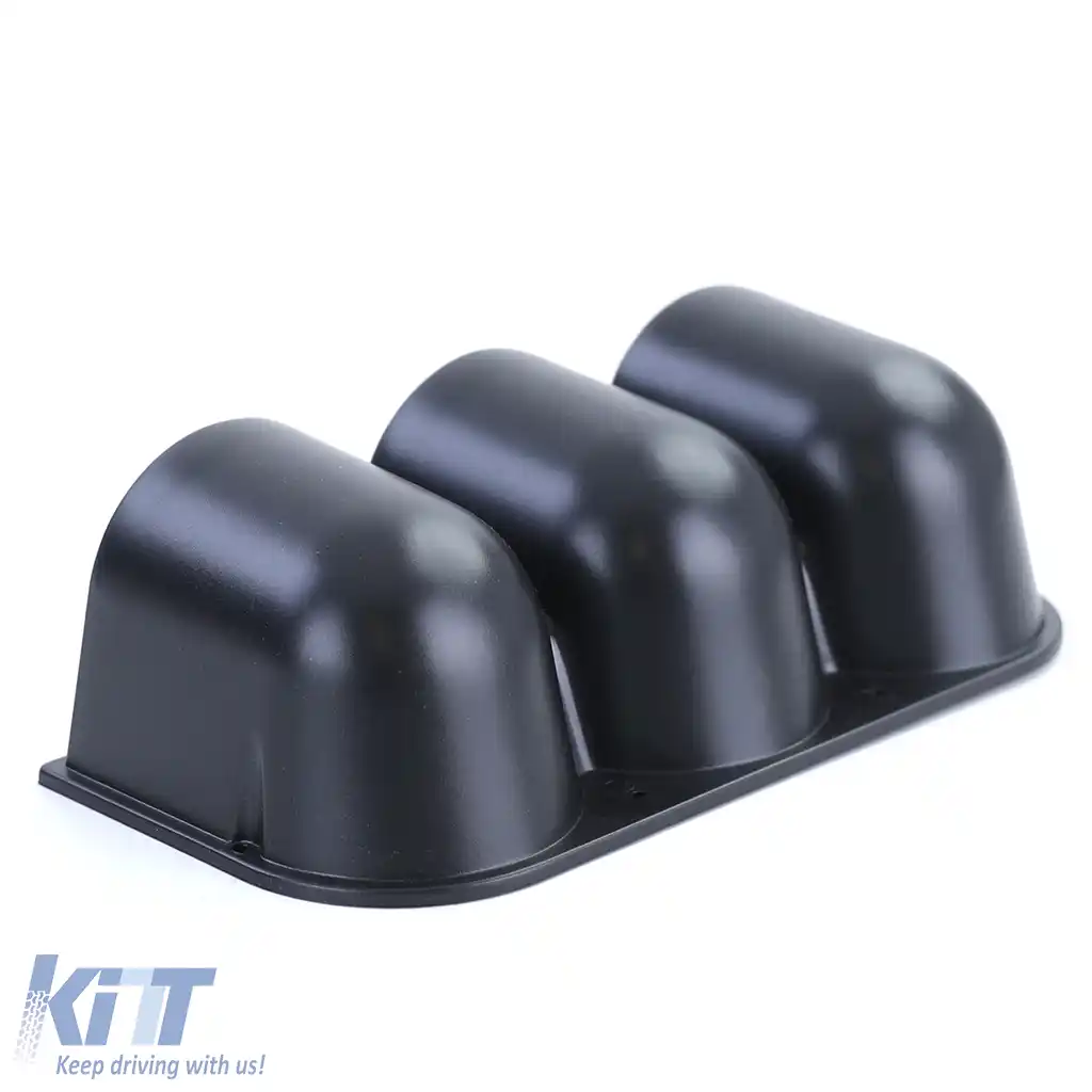 Montaj pentru tabloul de bord pentru 3 manometre suplimentare de 52mm, negru mat-image-6191436