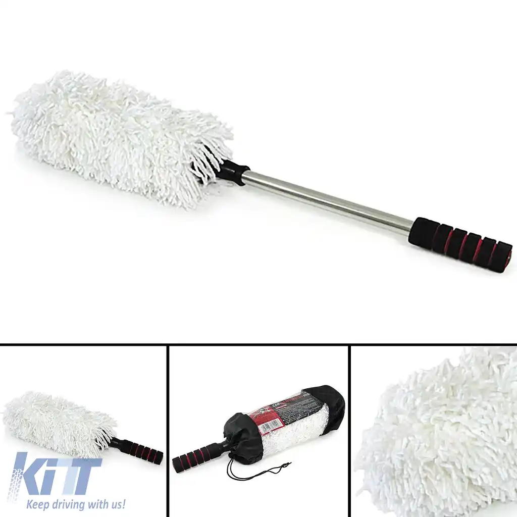 Mop extensibil de până la 74 cm, potrivit pentru caroseria interioară și exterioară a mașinii în vitrinele de expunere.-image-6195943