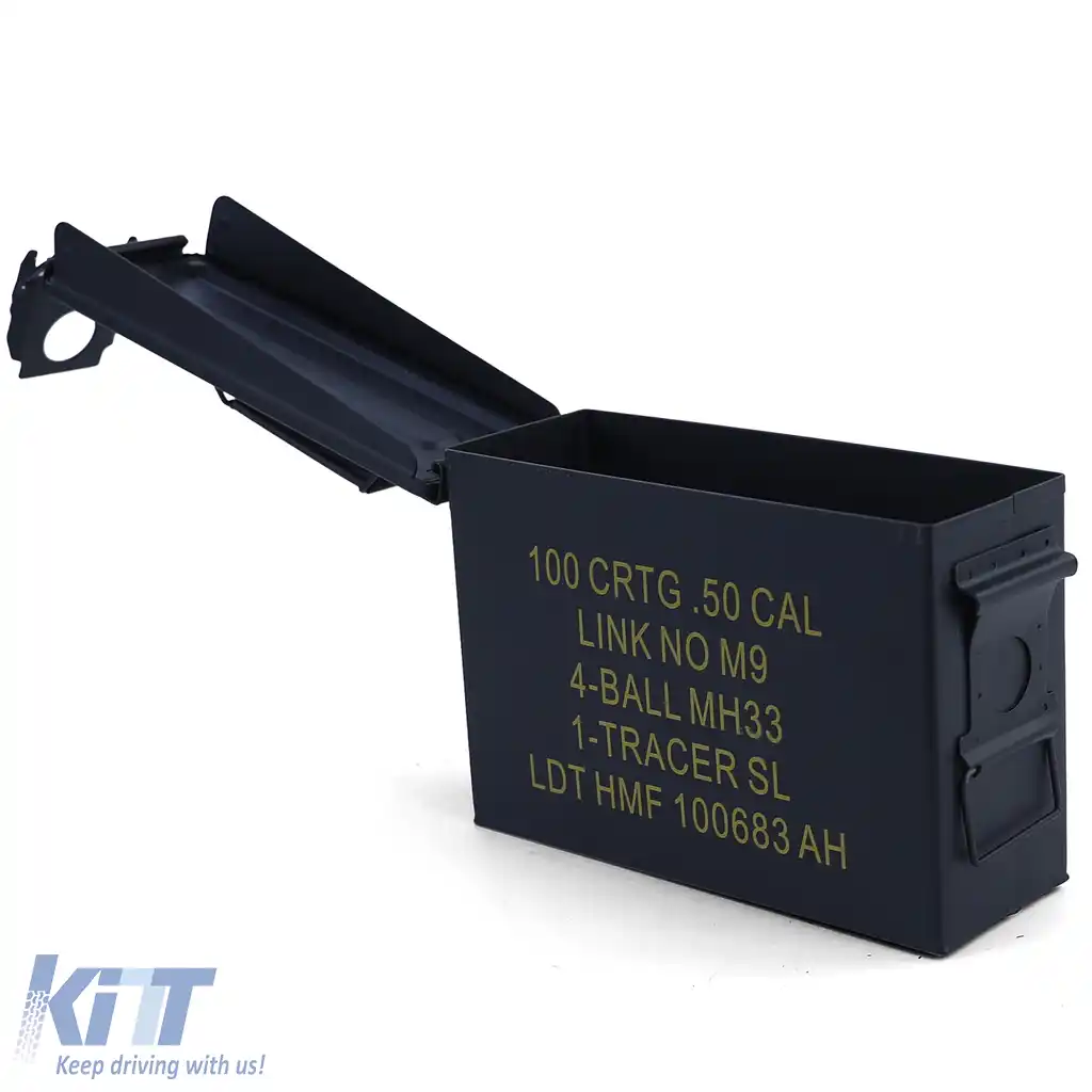 Munitionskiste Ammo Box Metallkiste Transport Metallbox 275x97x185mm schwarz-image-6197313