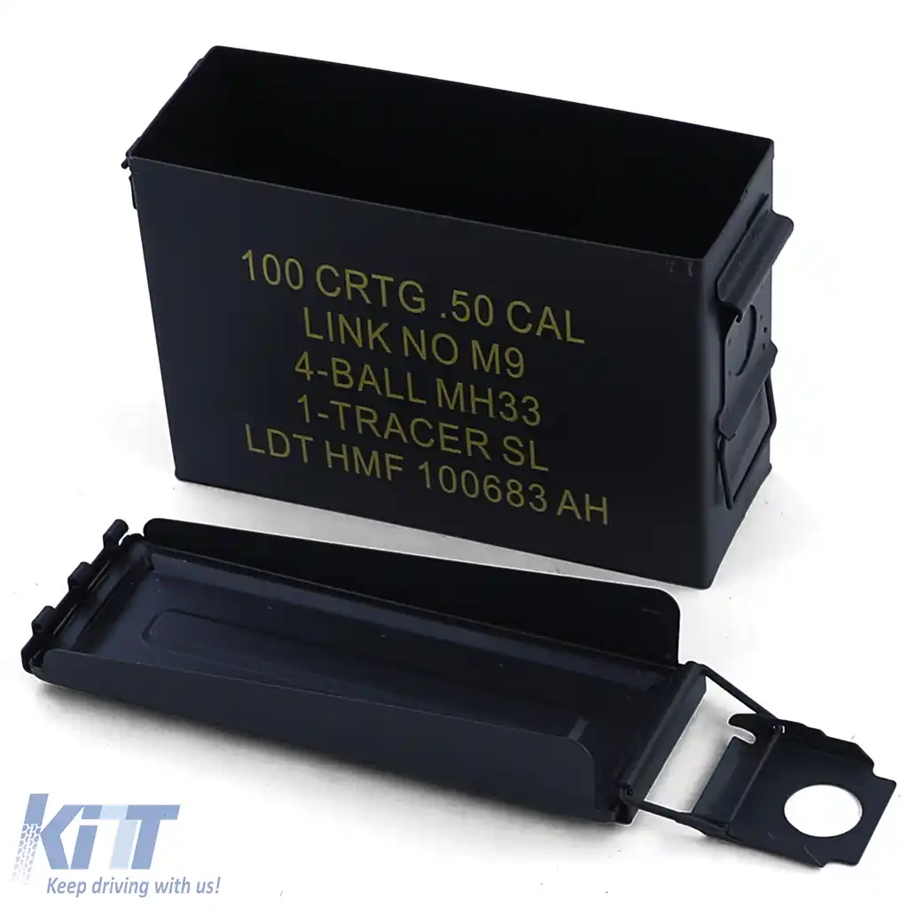 Munitionskiste Ammo Box Metallkiste Transport Metallbox 275x97x185mm schwarz-image-6197316