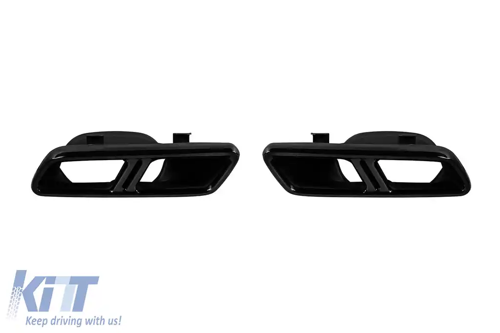 Nabucuri de evacuare negre tip S65 A Design potrivite pentru Mercedes S-Class W222 2017-2019