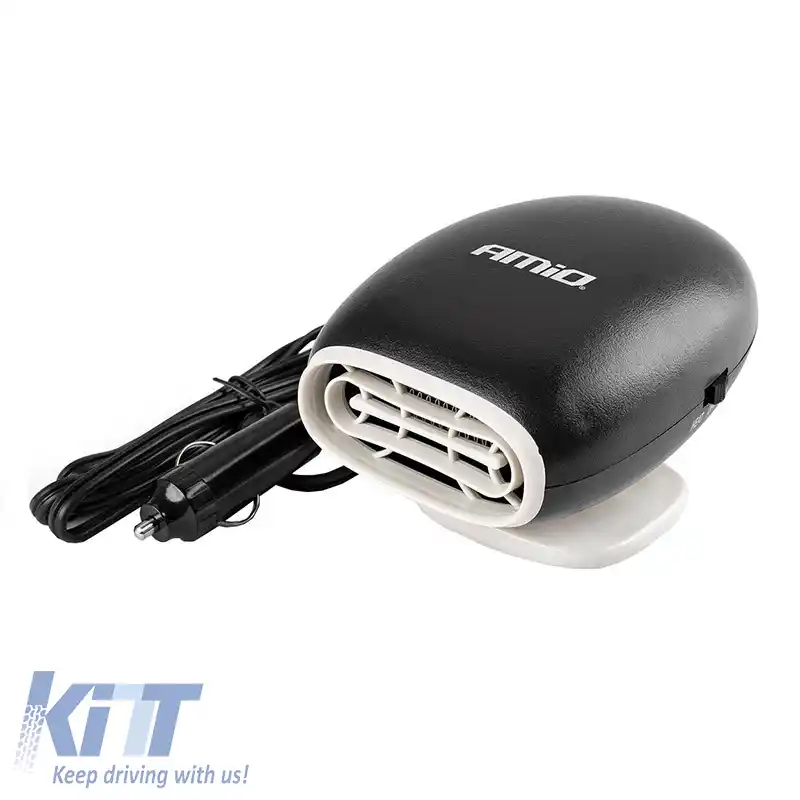 Încălzitor auto / dezghețător cu priză pentru brichetă 12 Volți 150 Watt 13 Amperi Culoare Negru / Alb Amio 02900, CH-09-image-6306193