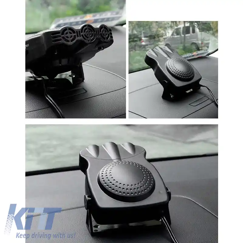 Încălzitor auto / dezghețător cu priză pentru brichetă 12 Volți 150 Watt culoare neagră 15271-image-6306420