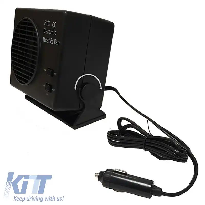 Încălzitor de aer ceramic, plug-in, 12 volți, 150-300 wați, negru-image-6295300