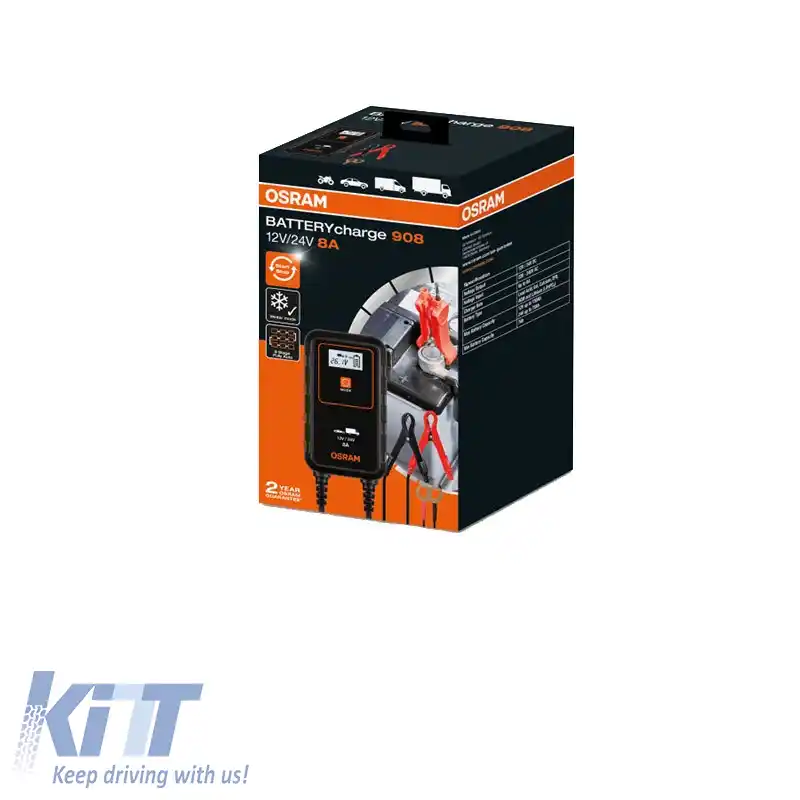 Încărcător de baterie auto și moto Osram 908 12/24 Volți 8 Amperi-image-6299590