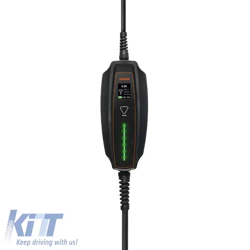 Încărcător electric pentru mașini electrice monofazat cu 7 pini, 16A, 3600W, 5 metri, Tip 2 Osram OPC20A05 portabil-image-6319580