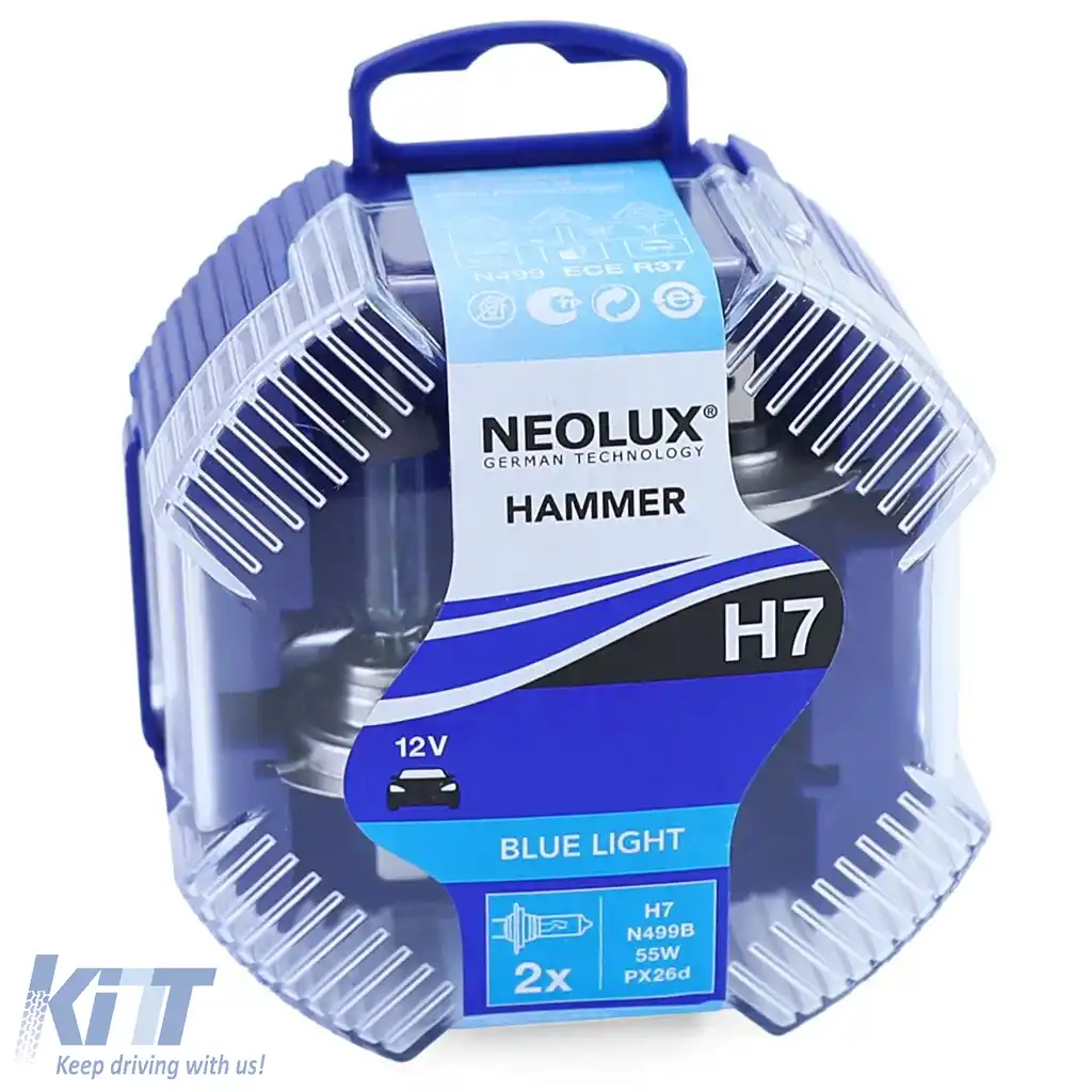 NEOLUX de la Osram H7 Lumină Albastră 55W 12V Bec Halogen Aspect Xenon 2 bucăți-image-6201204