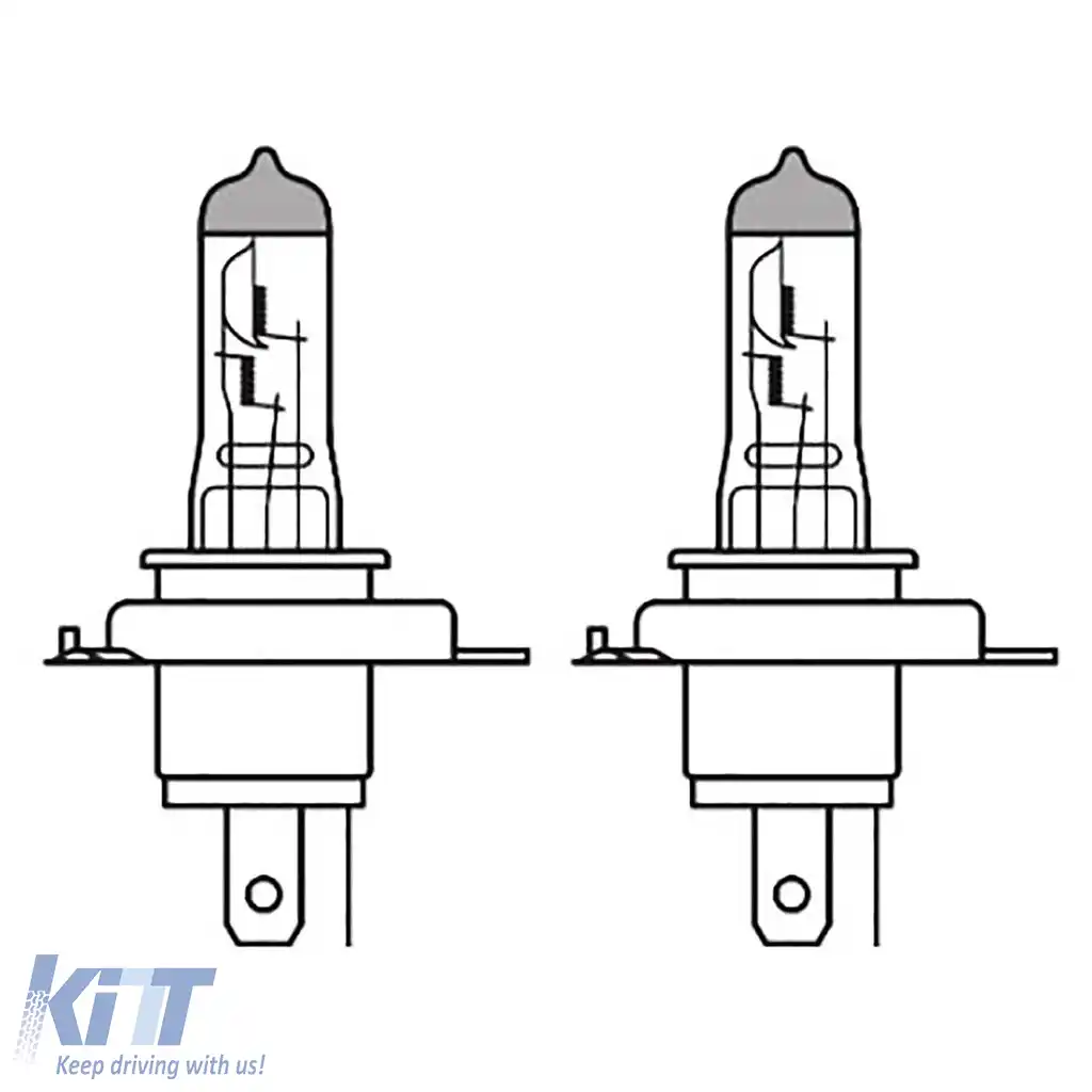 NEOLUX Osram H4 Lămpi cu Halogen Blue Light 60/55W 12V Aspect Xenon 2 Bucăți-image-6191911