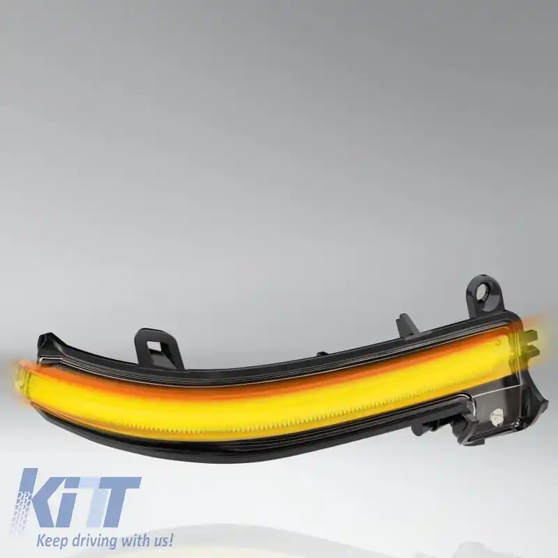 Oglindă LED potrivită pentru BMW 1, 2, 3, 4, M4, X1, i3 Osram Dinamic Negru/Smokey 2 Bucăți-image-6293386