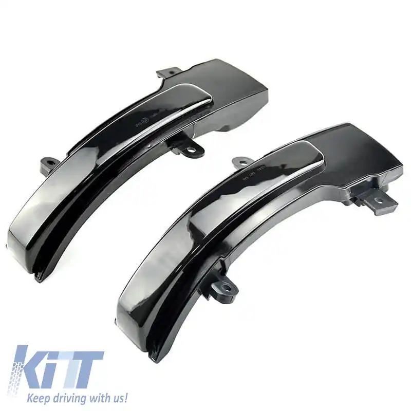 Oglindă Led potrivită pentru Citroen C4 Air Cross 12-15 / Mitsubishi ASX 10-14, L200 05-15, Pajero, Pajero Sport 08+, Outlander 12+ / Peugeot 4008 12-17 Dynamic Led Canbus Negru 2 Buc.-image-6304258