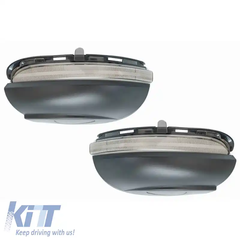 Oglindă LED potrivită pentru VW Golf 6 VI 08-12 / Touran 10-15 Osram Dynamic Canbus Negru 2 Buc.-image-6293395