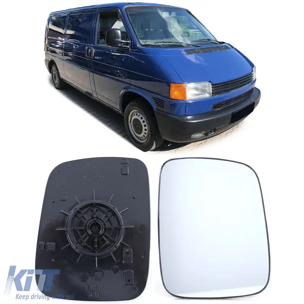 Oglindă sticlă dreapta potrivită pentru VW Bus T4 90-03