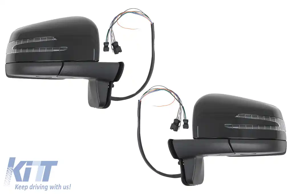 Oglinzi Complete compatibil cu Mercedes G-Class W463 (1989-2018) 2013 Design Negru Lucios