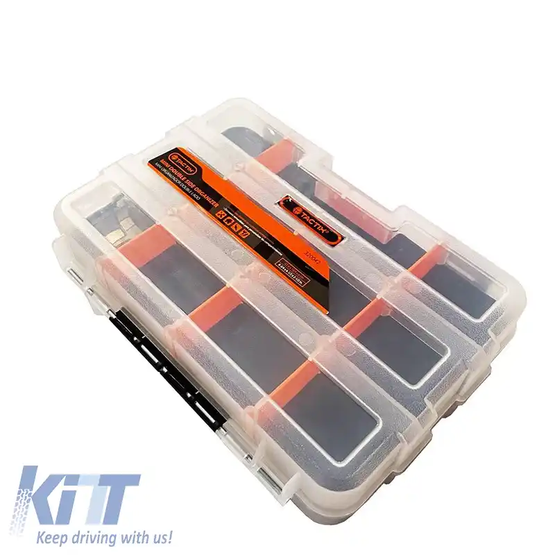 Organizator Compartiment Unelte Ajustabil Transparent 22.4x16.4x6cm Tactix 320042-image-6309487