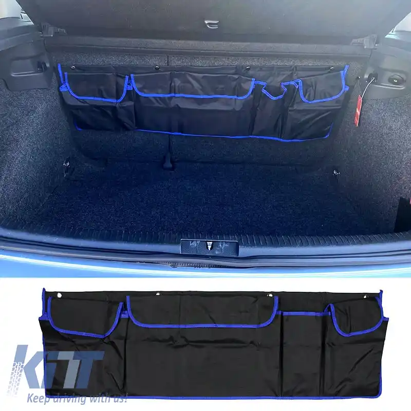 Organizator portbagaj auto potrivit pentru Negru / Albastru 95x30cm 17172-image-6304688