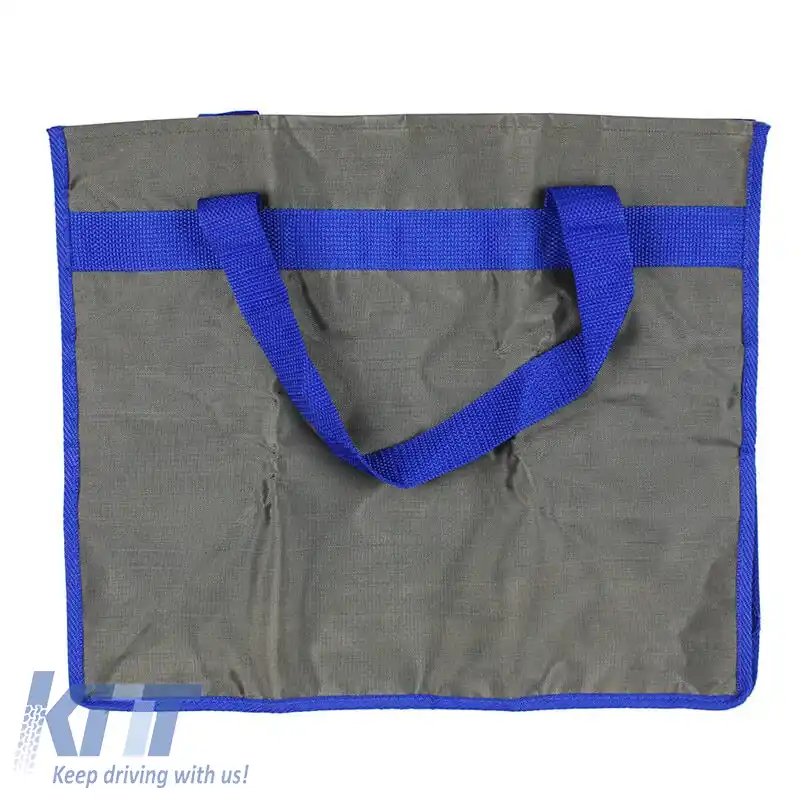 Organizer pentru portbagaj auto & Sac de cumpărături Gri / Albastru 38x20x31cm-image-6304676