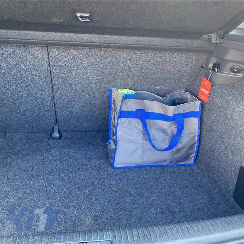 Organizer pentru portbagaj auto & Sac de cumpărături Gri / Albastru 38x20x31cm-image-6304677