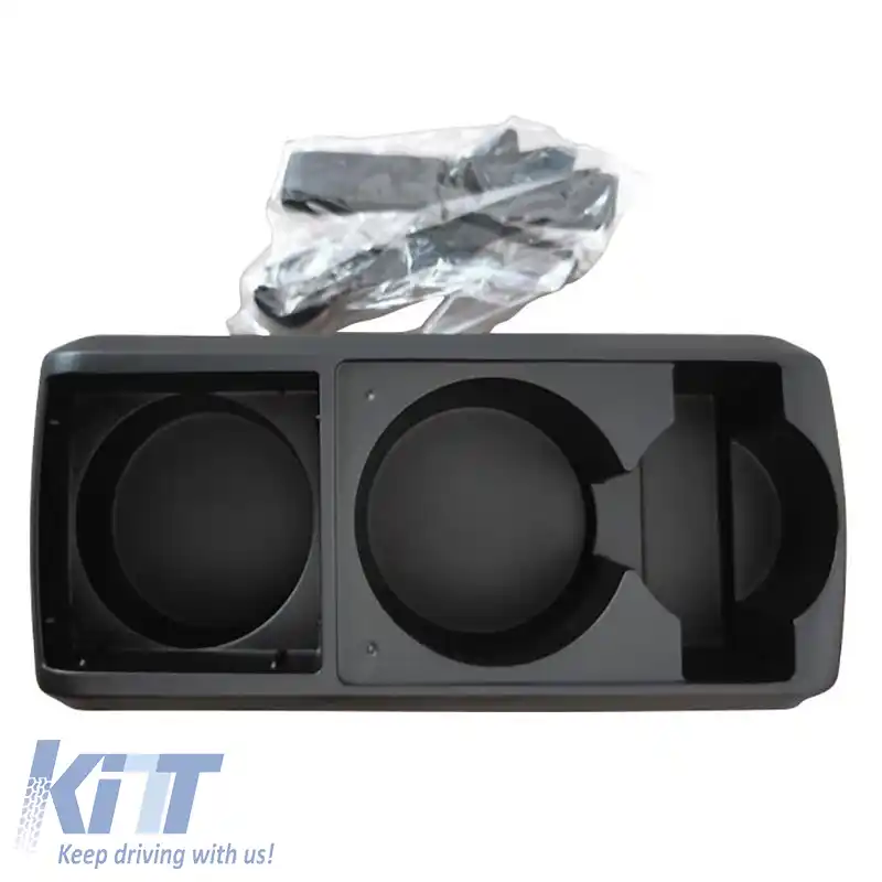 Organizer pentru spațiul dintre scaunele auto cu suport dublu pentru pahare Negru 22527-image-6296759