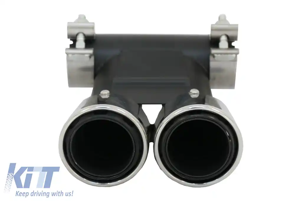 Ornament Evacuare compatibil cu Porsche 718 Cayman Boxster 982 (2016-) Crom