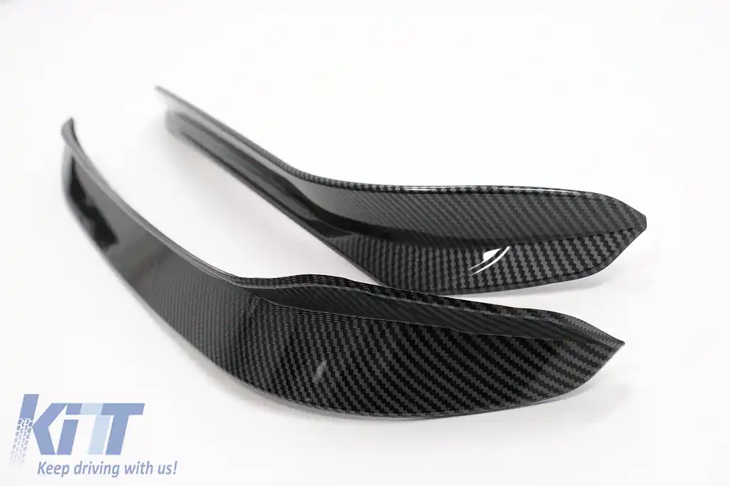 Ornamente bara fata flapsuri compatibil cu VW Golf 7.5 GTI 5G Hatchback (2017-2020) Carbon Look-image-6091131