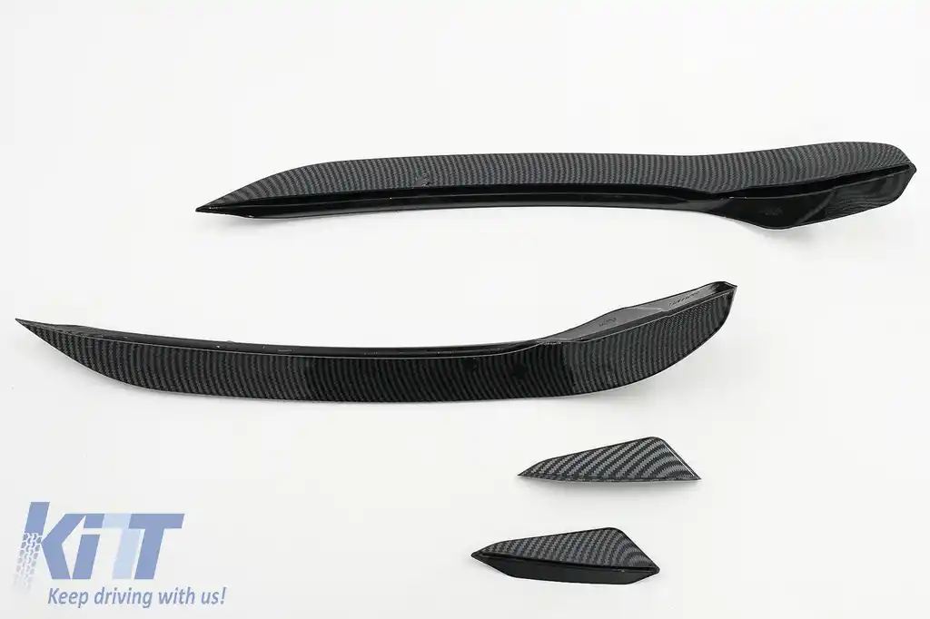 Ornamente bara fata flapsuri compatibil cu VW Golf 7.5 GTI 5G Hatchback (2017-2020) Carbon Look-image-6091134