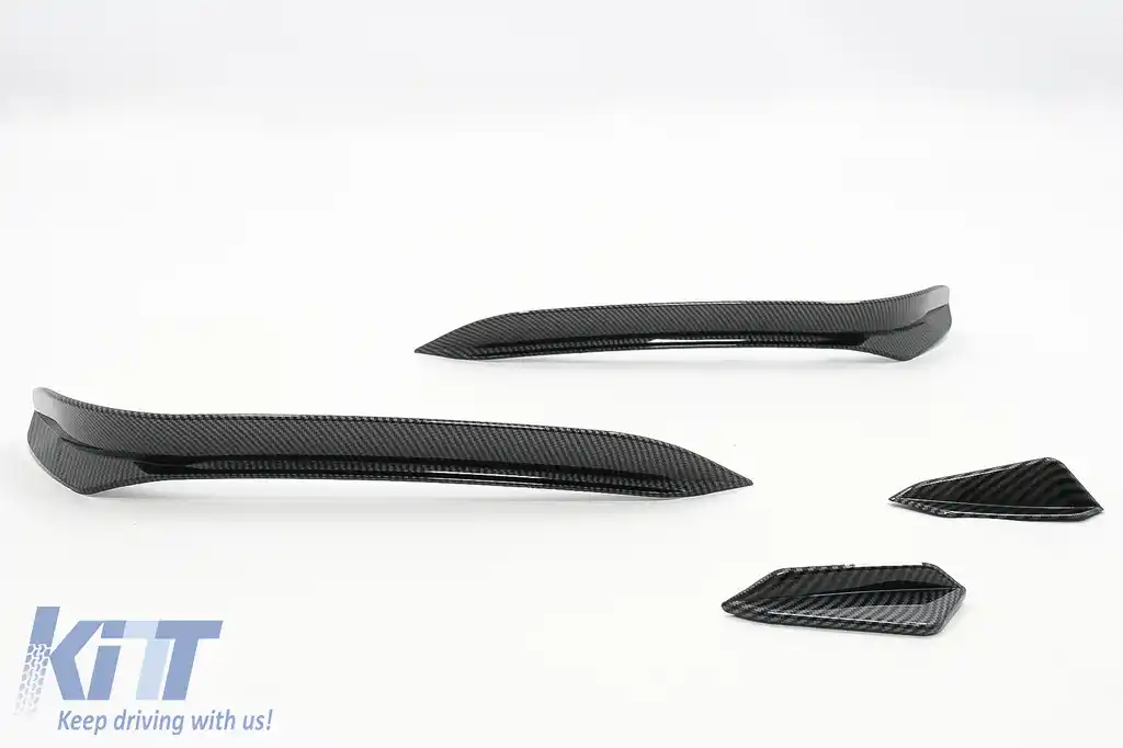 Ornamente bara fata flapsuri compatibil cu VW Golf 7.5 GTI 5G Hatchback (2017-2020) Carbon Look-image-6091136