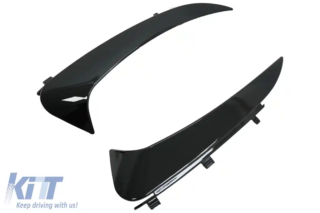 Ornamente Bara Spate Flapsuri compatibil cu Mercedes C Class C205 A205 (2015-2019) Negru Lucios-image-6091237