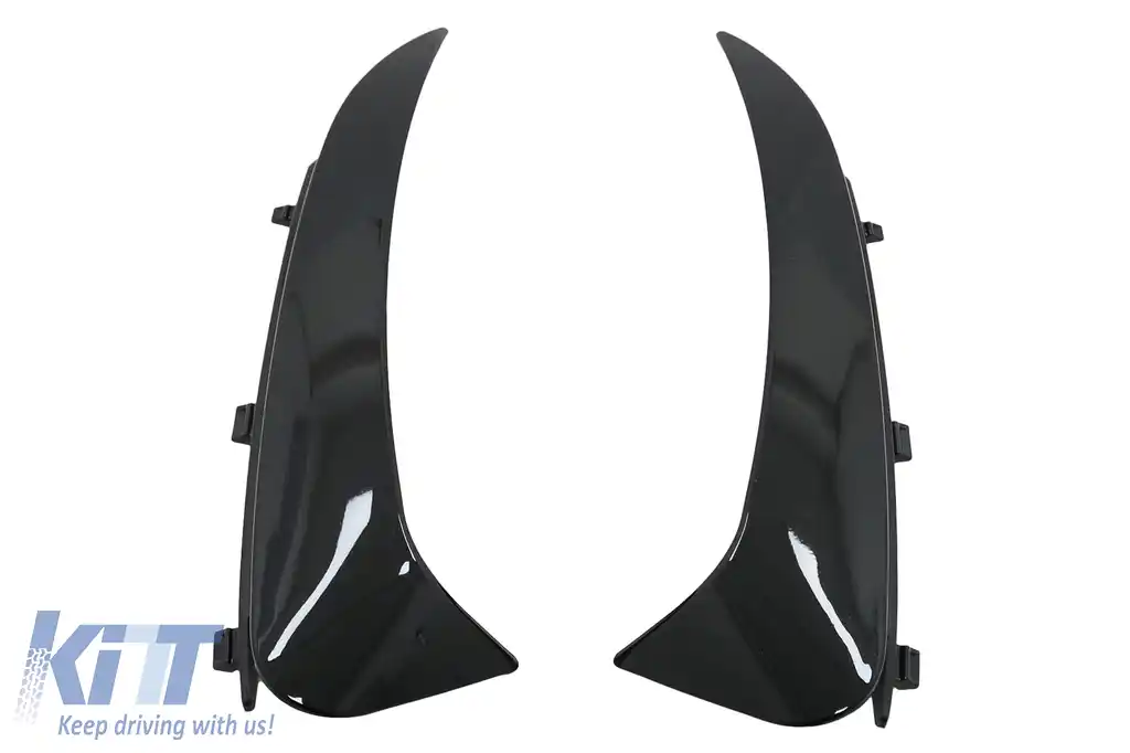 Ornamente Bara Spate Flapsuri compatibil cu Mercedes C Class C205 A205 (2015-2019) Negru Lucios-image-6091238