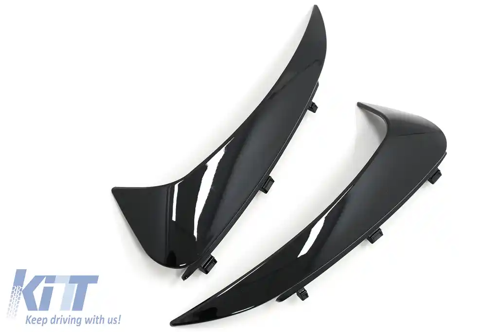 Ornamente Bara Spate Flapsuri compatibil cu Mercedes C Class C205 A205 (2015-2019) Negru Lucios-image-6091242