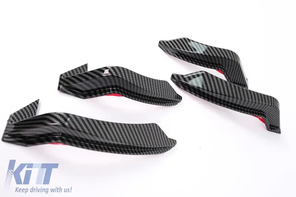 Ornamente Carbon Film compatibil cu Audi A5 F5 (2017-2019) pentru Bara Fata Quattro RS5 Design-image-6101544