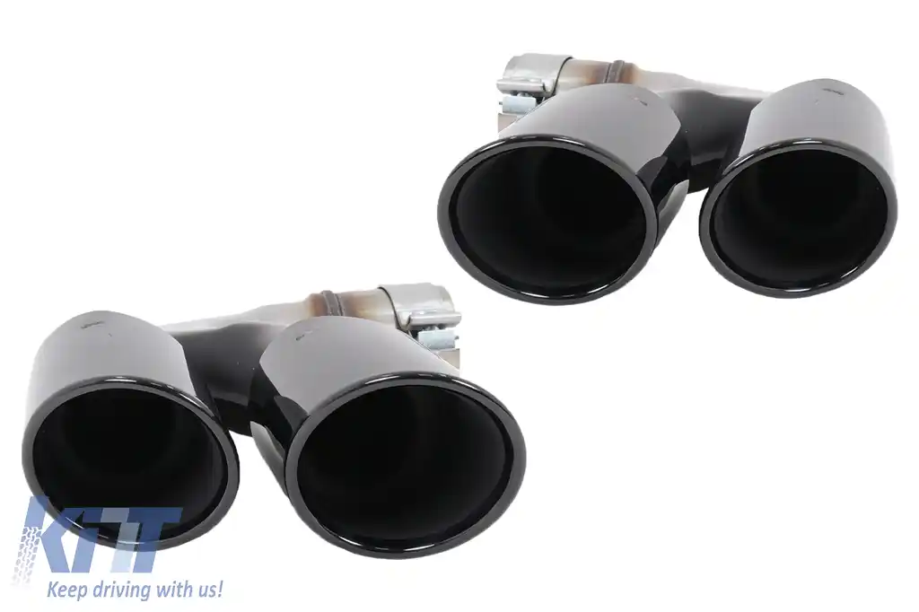 Ornamente EvacuareTobe Duble compatibil cu BMW X5 G05 X6 G06 X7 G07 40i M-Package (2018-up) Negre