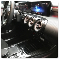 Ornamente interior Consola principala / Aer Conditionat si Stergatoare compatibil cu Mercedes A-Class W177 V177 (2018-Up) Carbon LHD-image-6049540