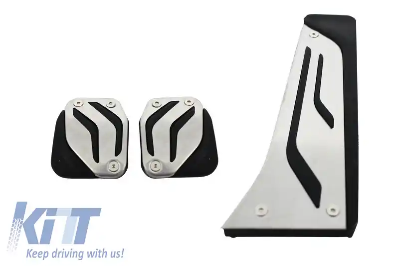 Ornamente Pedale compatibil cu BMW Seria 1 F20 (2011-up) Seria 2 F22 (2014-up) Seria 3 F30 (2011-up) Seria 4 F32 (2013-up) X3 F25 (2011-up) X5 F15 (2013-up) X6 F16 (2016-up) Manual