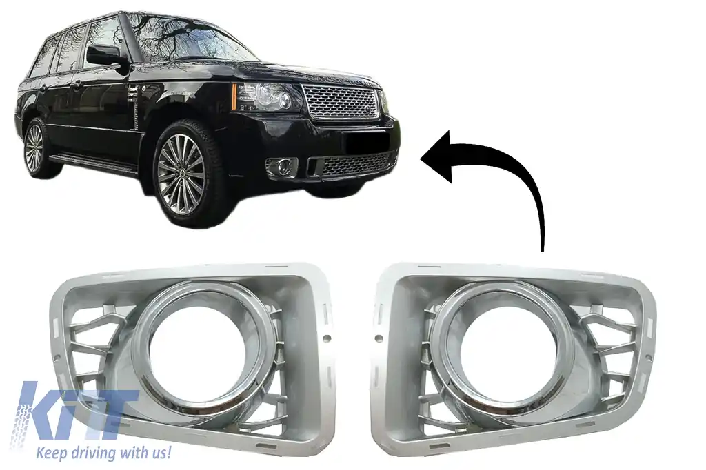 Ornamente Proiectoare compatibile cu Land Rover Range Rover Vogue III L322 (2010-2012) Autobiography Design Silver Edition