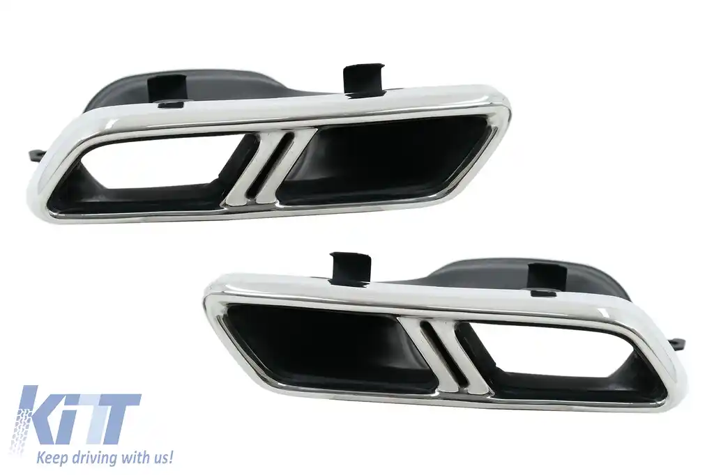 Ornamente tobe compatibil cu sistemul de evacuare Mercedes C-Class W205 S205 C205 A205 E-Class W213 S-Class W222 GLE C292 GLE W166 GLC W253 X253 C253 C217 (2014-up)