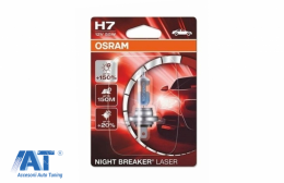 OSRAM Night Breaker Laser Next Generation H7 Bec Auto Halogen +150% 64210NL-01B 12V 55W (1 bec)-image-6060765