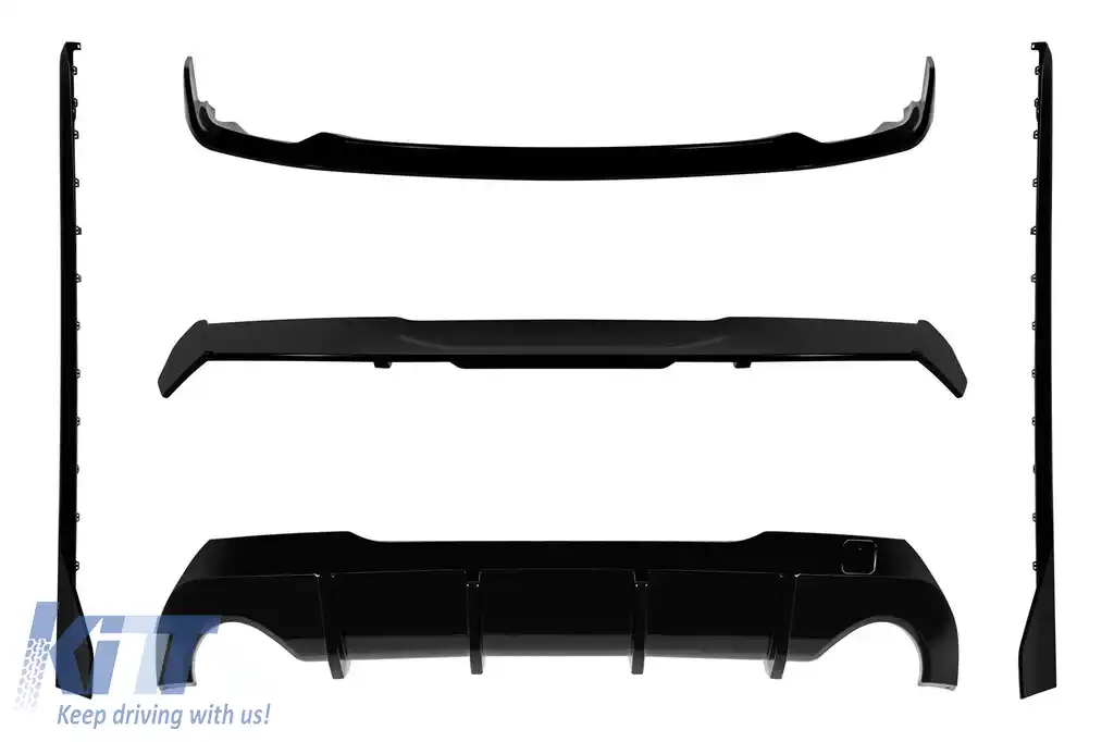 Pachet Aero Design M Performance Design potrivit pentru BMW Seria 1 F40 după 2019, lac negru