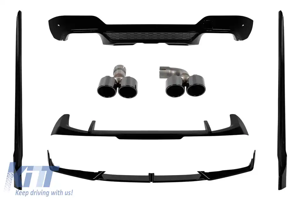 Pachet Aero potrivit pentru BMW X3 G01 LCI după 2021 pentru modelul echipat cu bare M tech, vopsea neagră