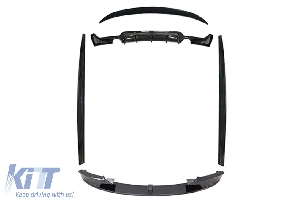 Pachet Aero tip M Performance Design Design potrivit pentru BMW Seria 4 F32, F36 2013-2020, pentru modelul potrivit pentru M-tech, lac negru