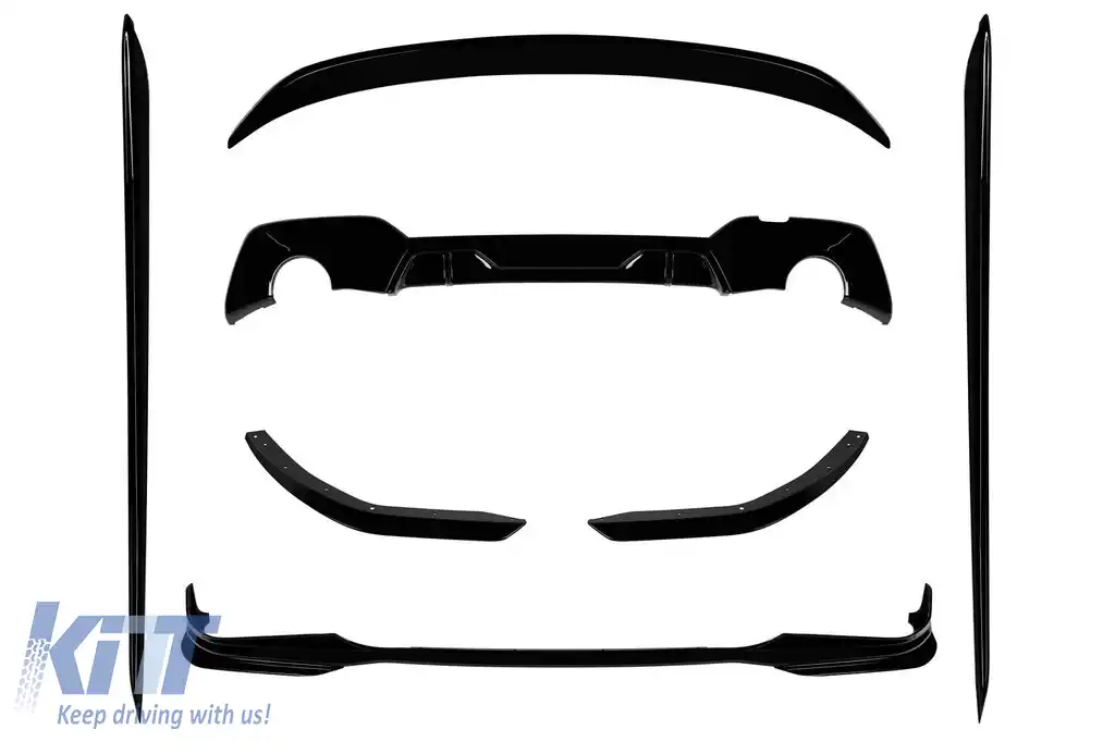 image-47-Pachet Aero tip Performance potrivit pentru BMW Seria 3 G20 sedan, G21 break 2019-2022 pentru modelele echipate cu pachet M tech, lac negru