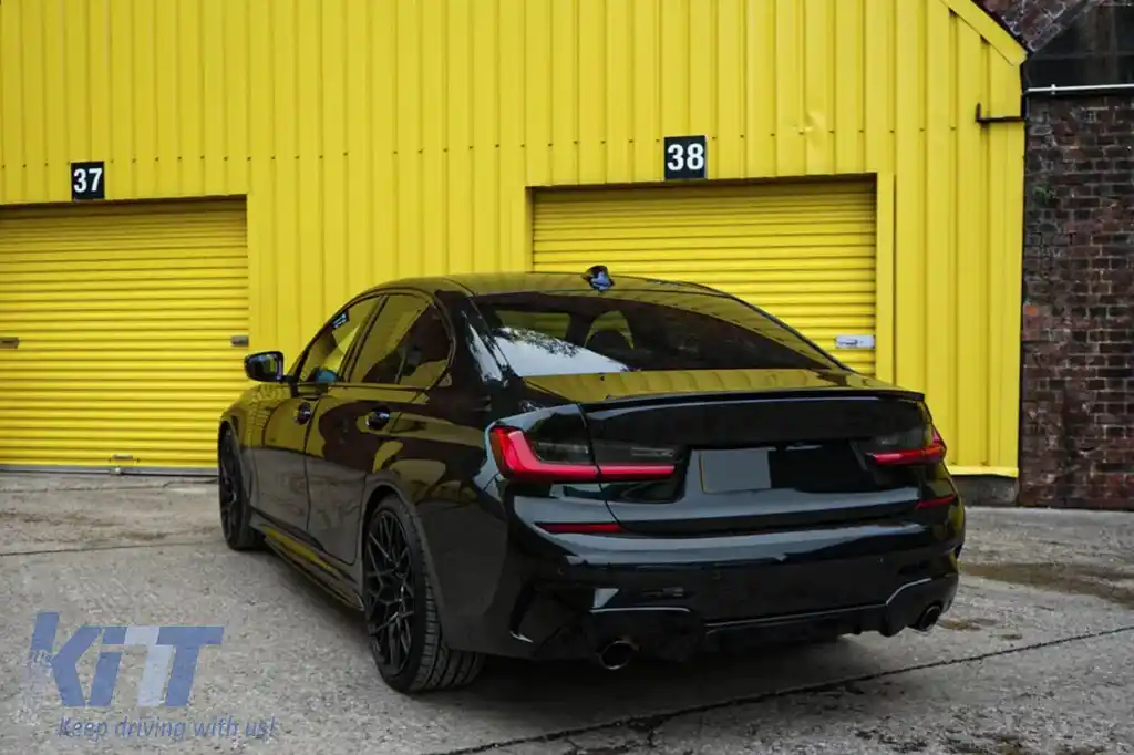 Pachet Aero tip Performance potrivit pentru BMW Seria 3 G20 sedan, G21 break 2019-2022 pentru modelele echipate cu pachet M tech, lac negru-image-6146617