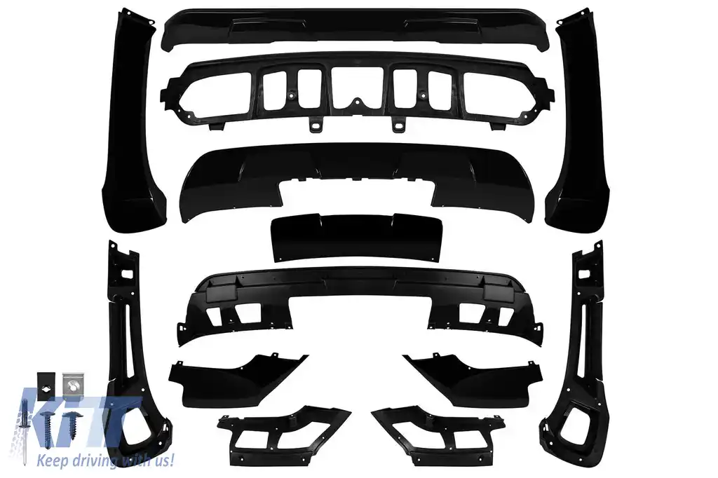 Pachet aerodinamic potrivit pentru BMW X5 E70 2007-2009 lac negru din 13 piese