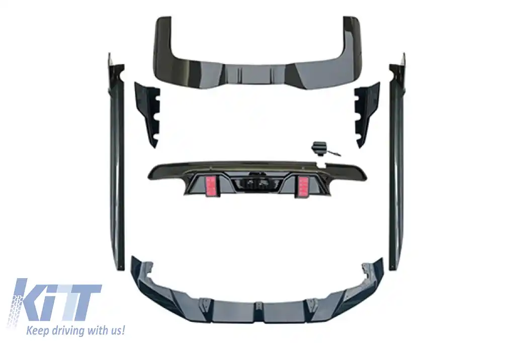 Pachet aerodinamic tip LD potrivit pentru BMW X5 G05 LCI după 2023, pentru modelul cu pachet X5M, lac negru