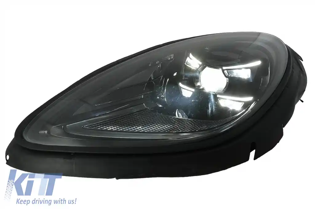 Pachet Bara Fata cu Faruri compatibil cu Porsche Macan 95B (2014-2023) Conversie la GTS Design-image-6127853