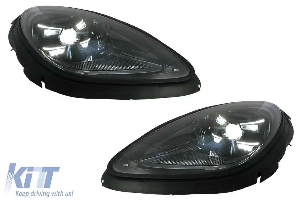 Pachet Bara Fata cu Faruri compatibil cu Porsche Macan 95B (2014-2023) Conversie la GTS Design-image-6127854