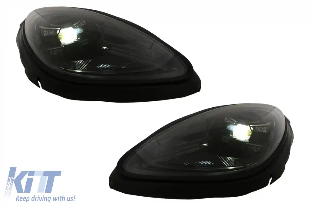 Pachet Bara Fata cu Faruri compatibil cu Porsche Macan 95B (2014-2023) Conversie la GTS Design-image-6127857