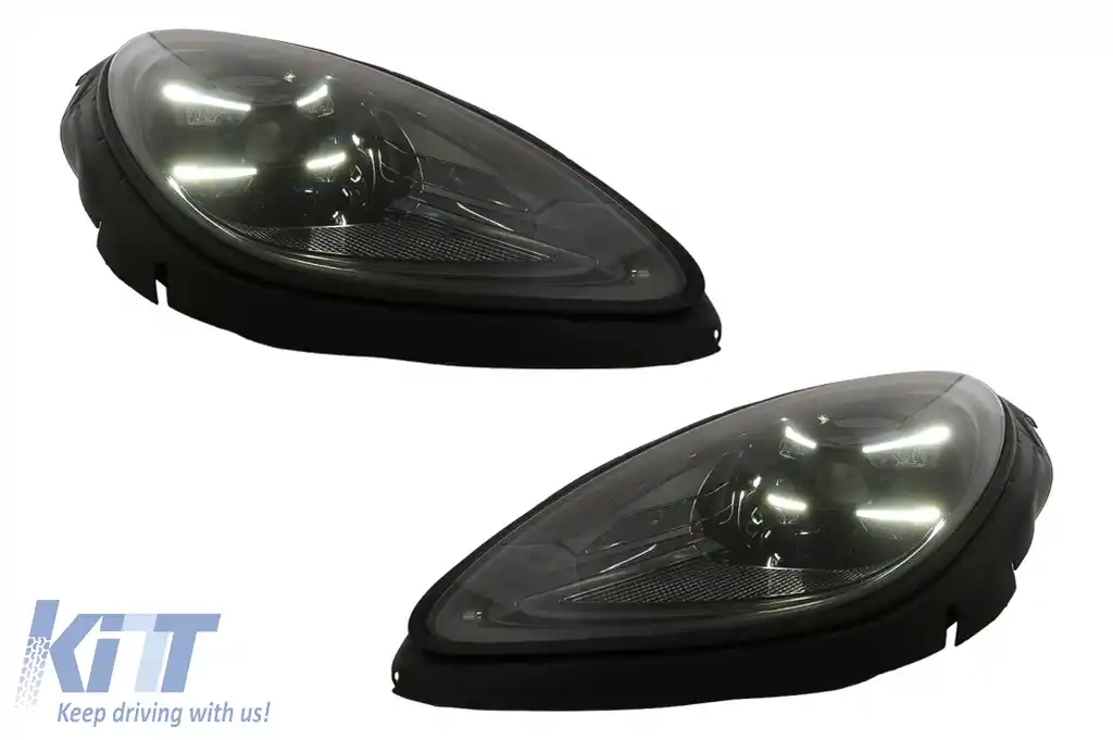 Pachet Bara Fata cu Faruri compatibil cu Porsche Macan 95B (2014-2023) Conversie la GTS Design-image-6127860