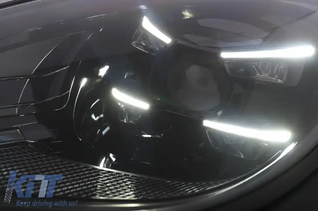 Pachet Bara Fata cu Faruri compatibil cu Porsche Macan 95B (2014-2023) Conversie la GTS Design-image-6127862