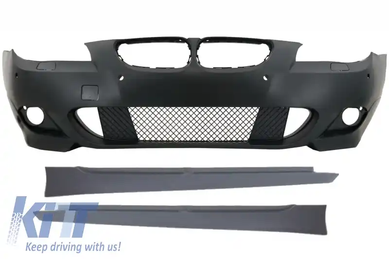 Pachet Bara Fata cu Praguri Laterale compatibil cu BMW Seria 5 E60 E61 (2003-2007) M-Technik Design